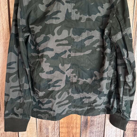 G-Star Raw Jacket Camo Recroft Overshirt XL Shacket Military Utility Fall Zip - Picture 6 of 9
